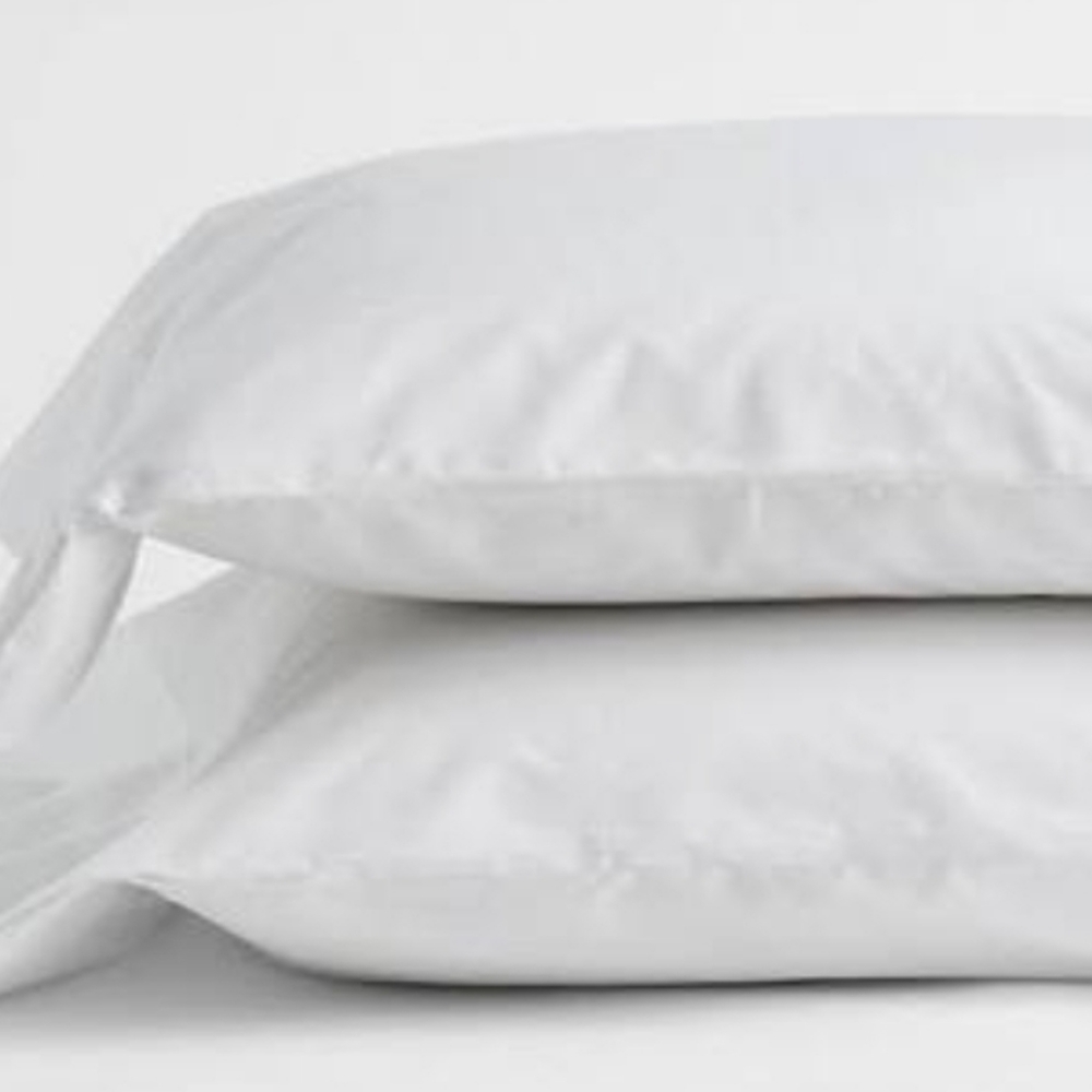 1100 Thread Count White Pillowcase
